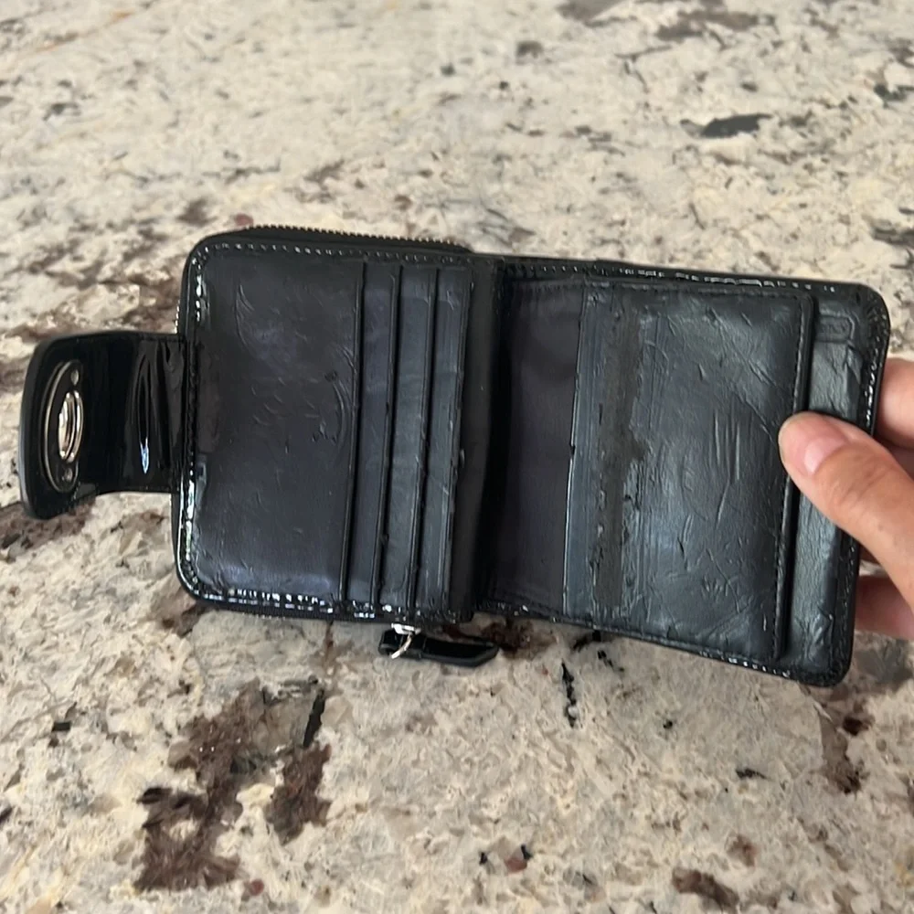 COACH Black Patent Leather Wallet - Picture 5 of 7